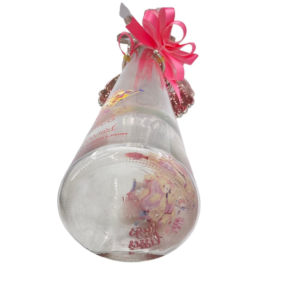 中古】 Fillico フィリコ ラビット 飾りボトル 空き瓶 羽 王冠