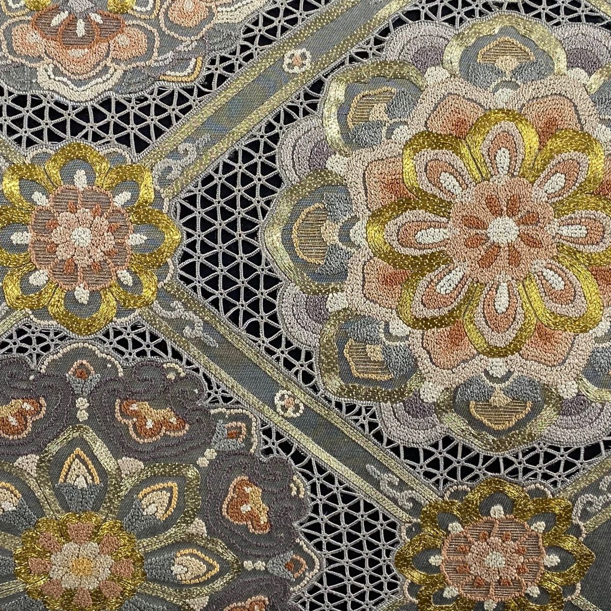 相良刺繍 銀色