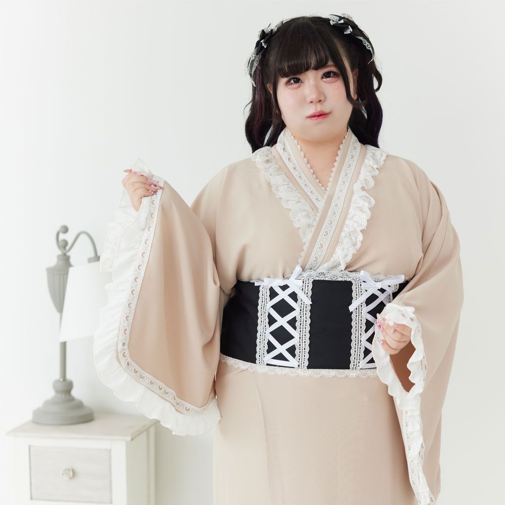 夢展望 ハートレースフリルセパレート浴衣 ハートレースフリルセパレート浴衣 – レディースファッション