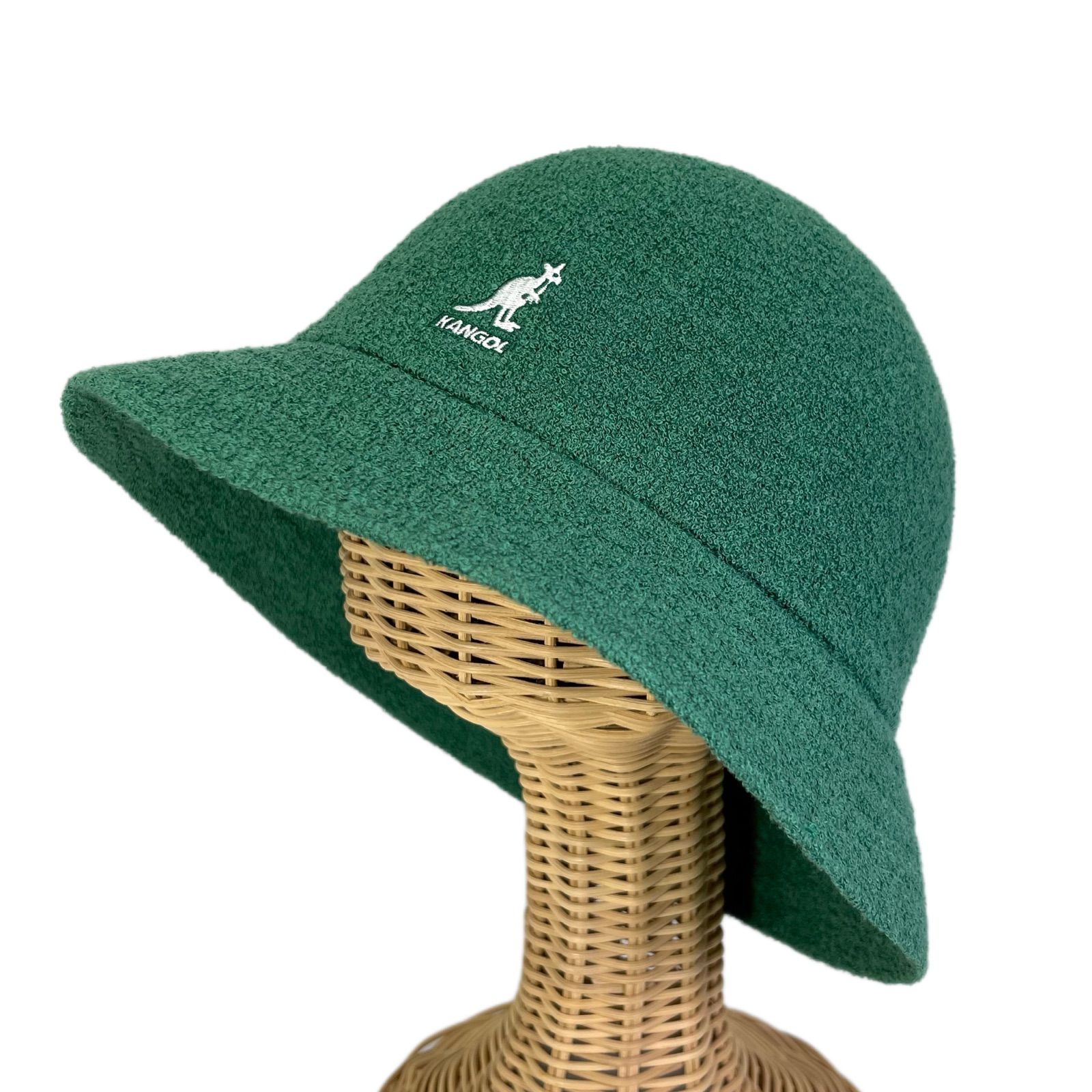 KANGOL Bermuda Casual ベル型ハット グリーン サイズ展開あり - ＨＬ