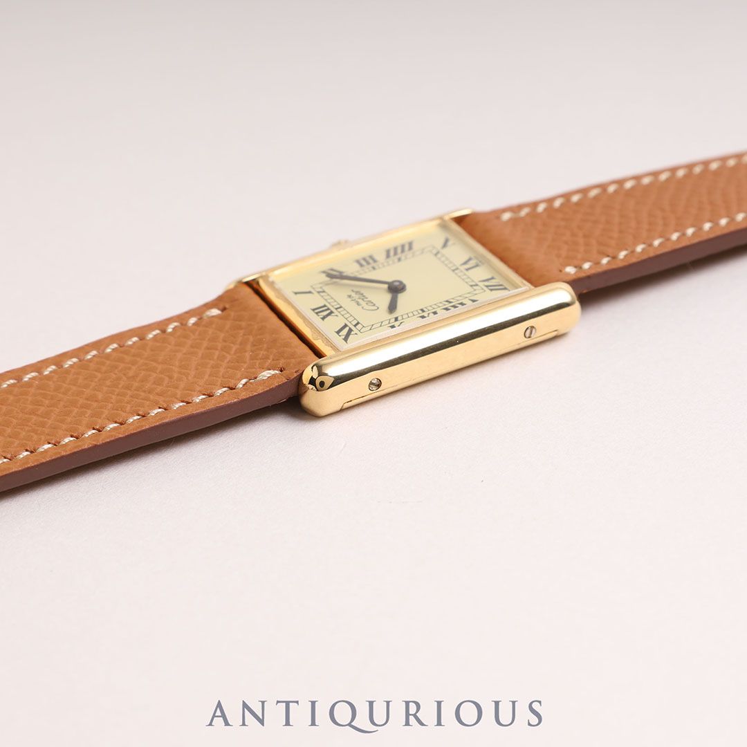 カルティエ マストタンク LM 手巻き アイボリーローマン文字盤 - メルカリ