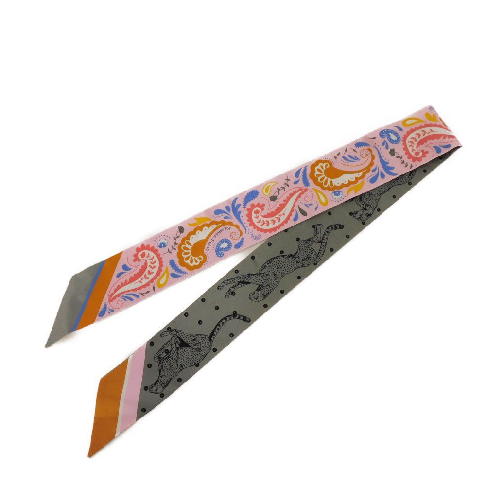 HERMES エルメス ツイリー 現行 GUEPARDS BANDANA ペイズリー