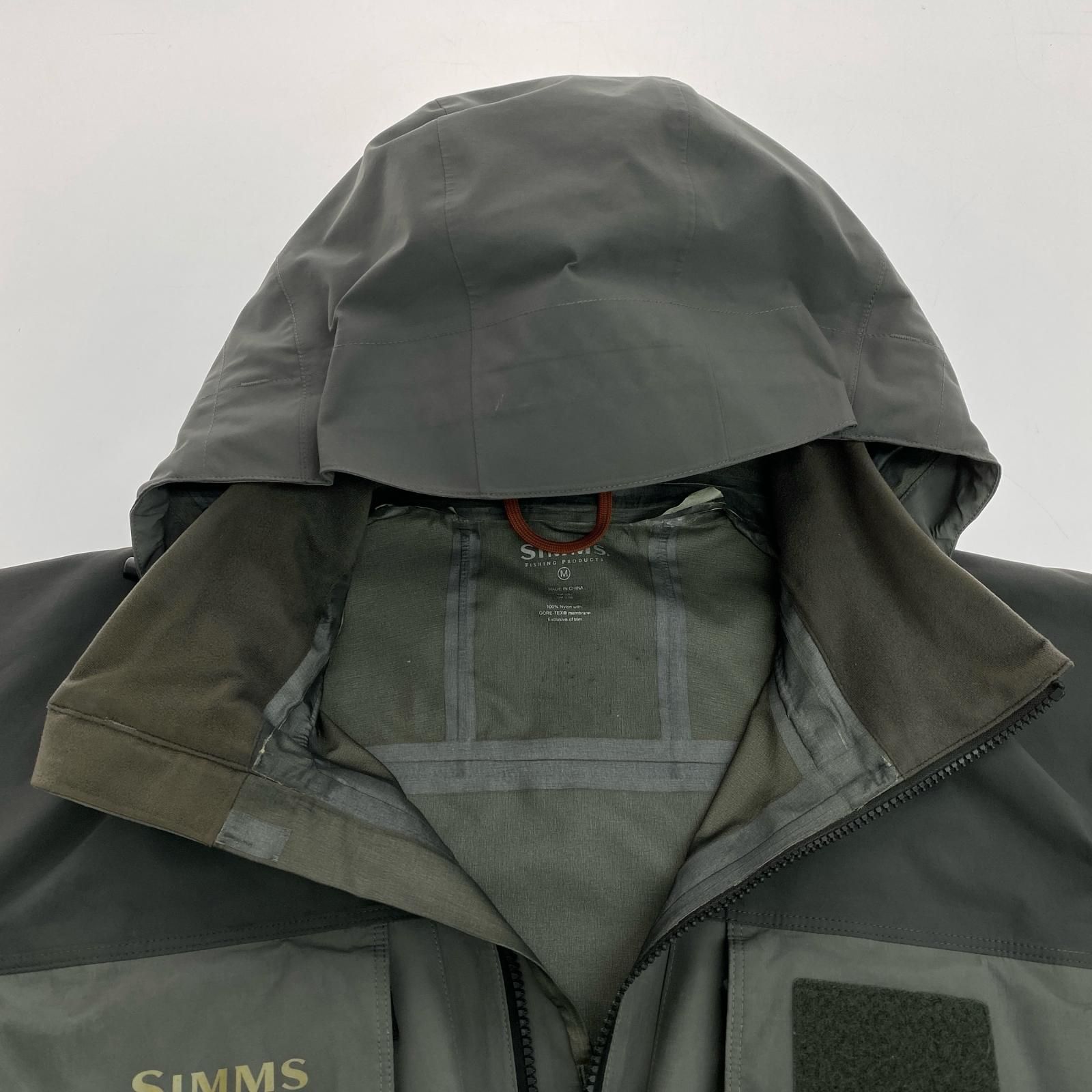 【中古品】SIMMS GORE-TEX　ショートレインジャケット　Ꮮサイズ 中古品】SIMMS GORE-TEX ショートレインジャケット Ꮮサイズ