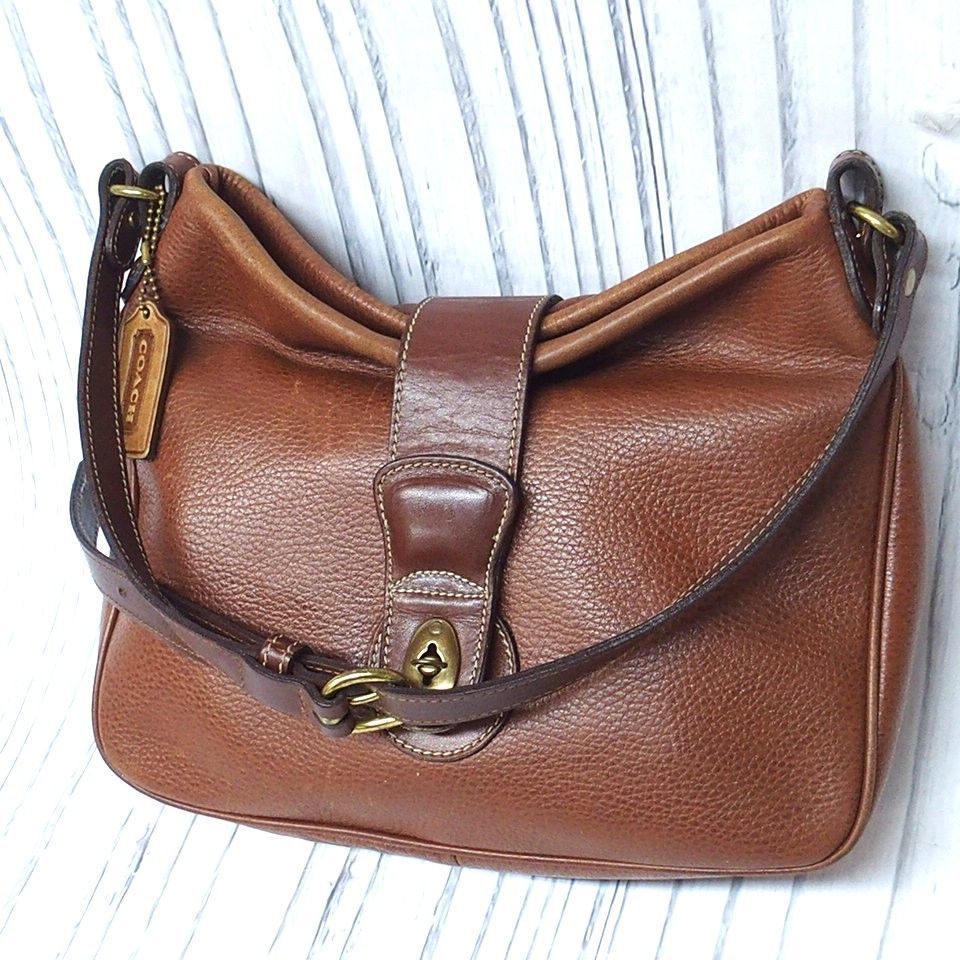オールドコーチ　シェリダンコレクション ハンドバッグ　USA製 美品 オールドコーチショルダーバッグシェリダンコレクションUSA製 ブラウン