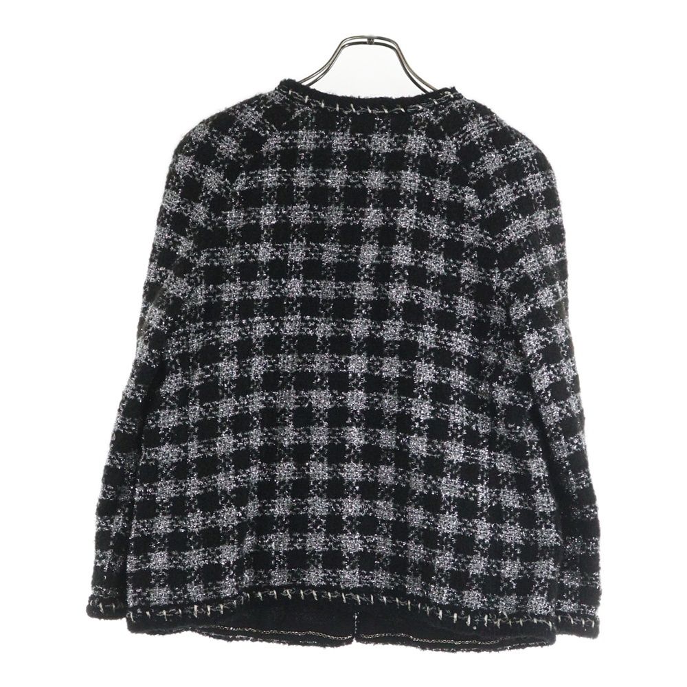 CHANEL (シャネル) ツイードチェック総柄 セットアップスーツ  
