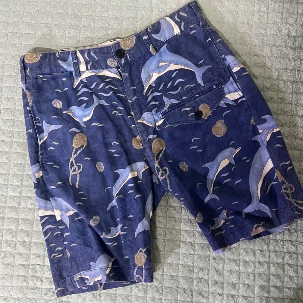 ENGINEERED GARMENTS エンジニアードガーメンツ ガーメント イルカ パターン ハーフパンツ