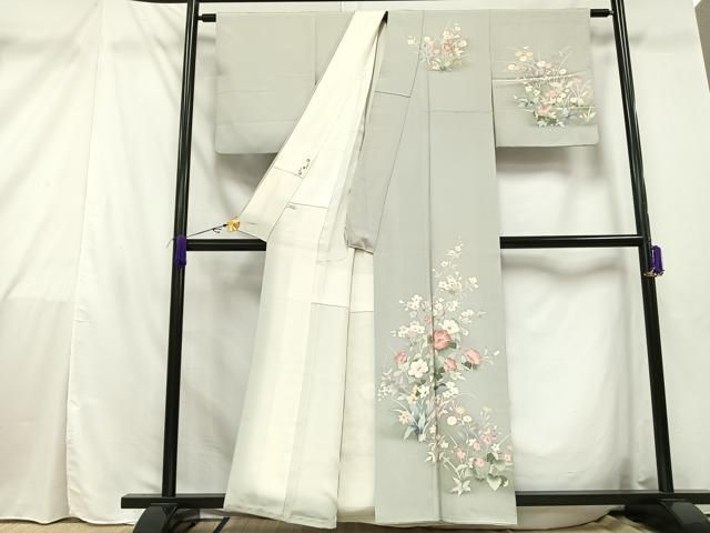 平和屋着物○訪問着 作家物 立波草花文 金彩 正絹 逸品 CAAW3839vf