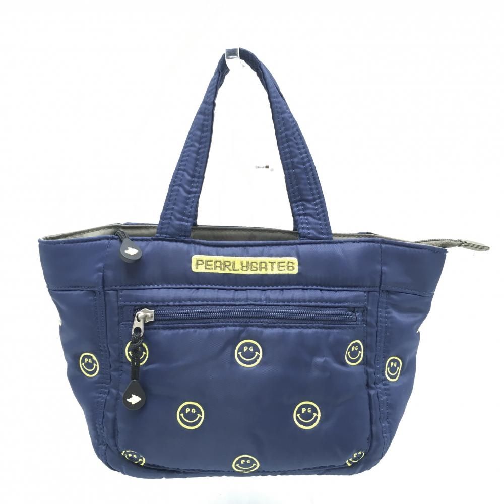 未使用級　パーリーゲイツ　カートバッグ　ネイビー　ニコちゃん　PG PEARLY GATES パーリーゲイツ カートバッグ ニコちゃん 総柄