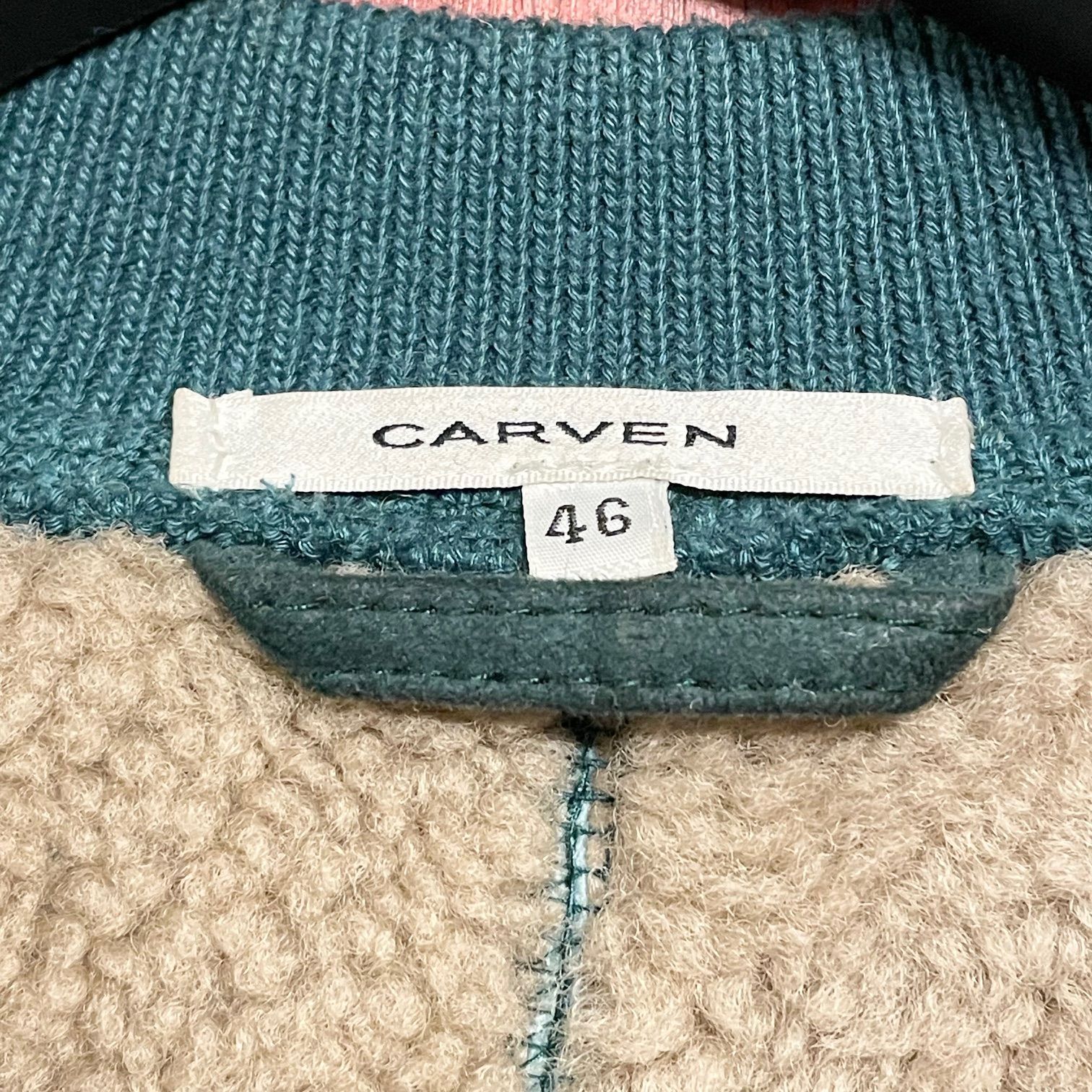 CARVEN MA-1型 裏ムートンラムスウェードレザージャケット ダーク 