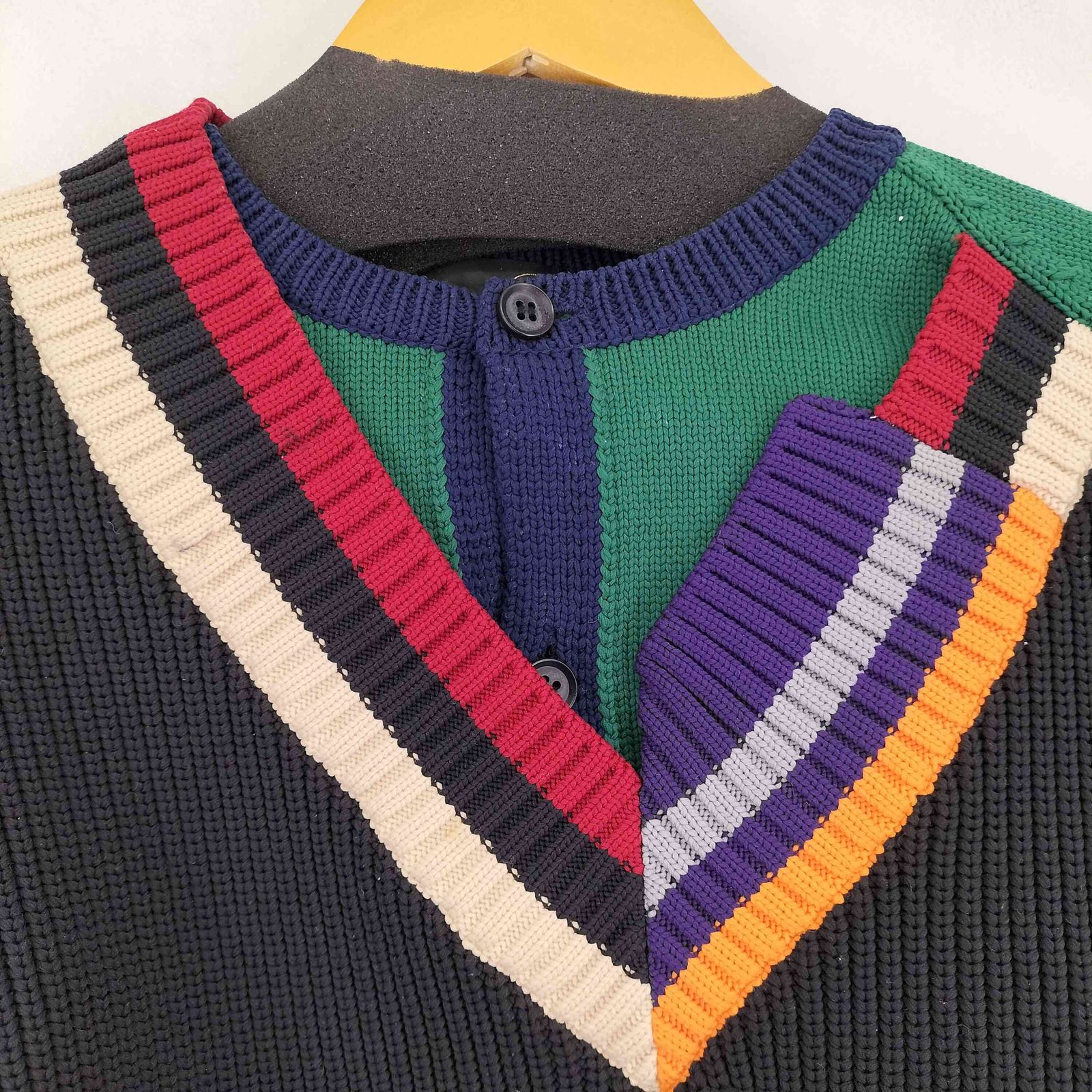 20SS kolorカラー エステルヤーン ドッキング ニット kolor 20ss ESTER YARN KNIT DOCKING KNIT