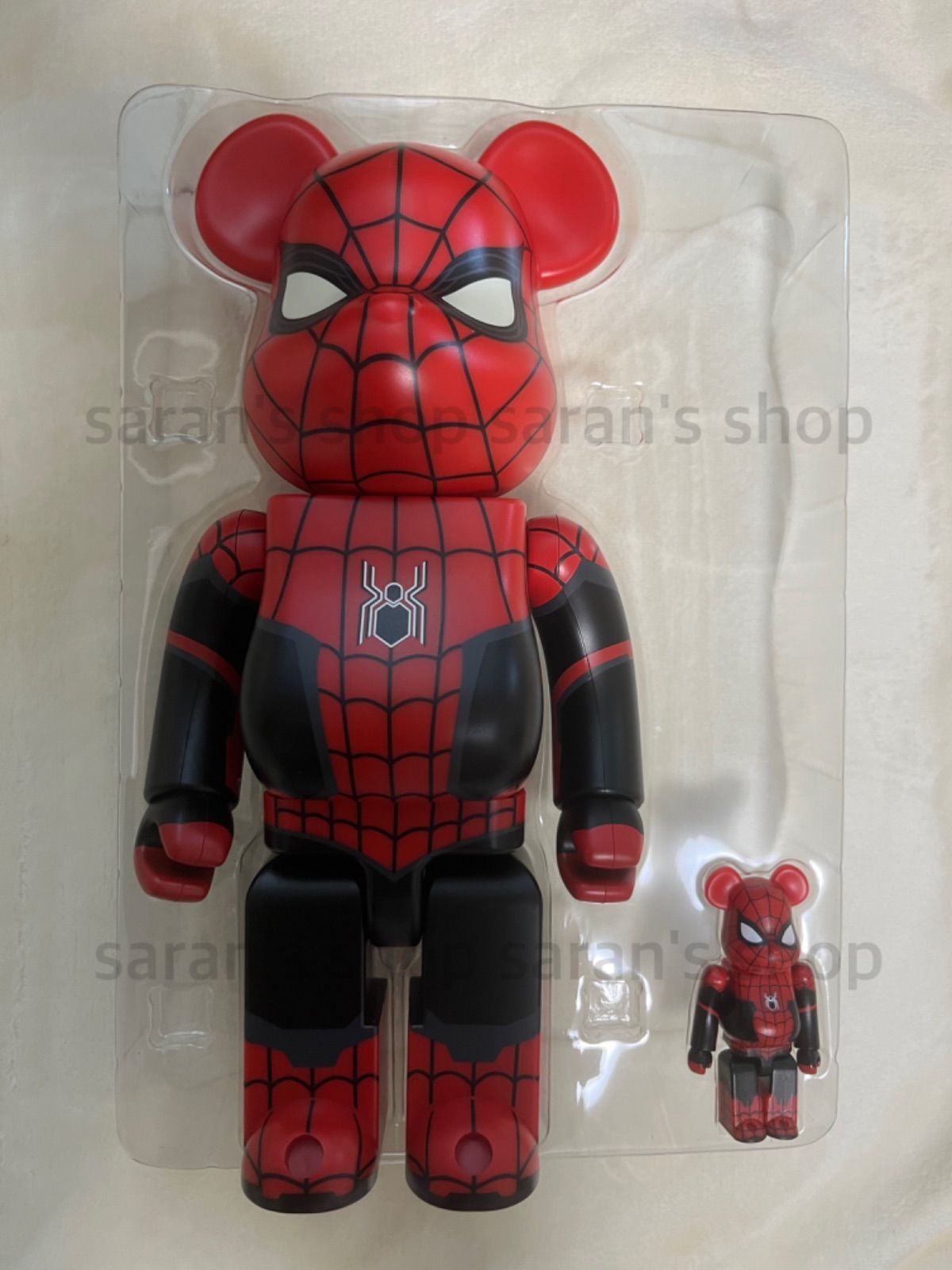 ベアブリック  BE@RBRICK SPIDER-MAN UPGRADED SUIT ベアブリック スパイダーマン 100％＆400％