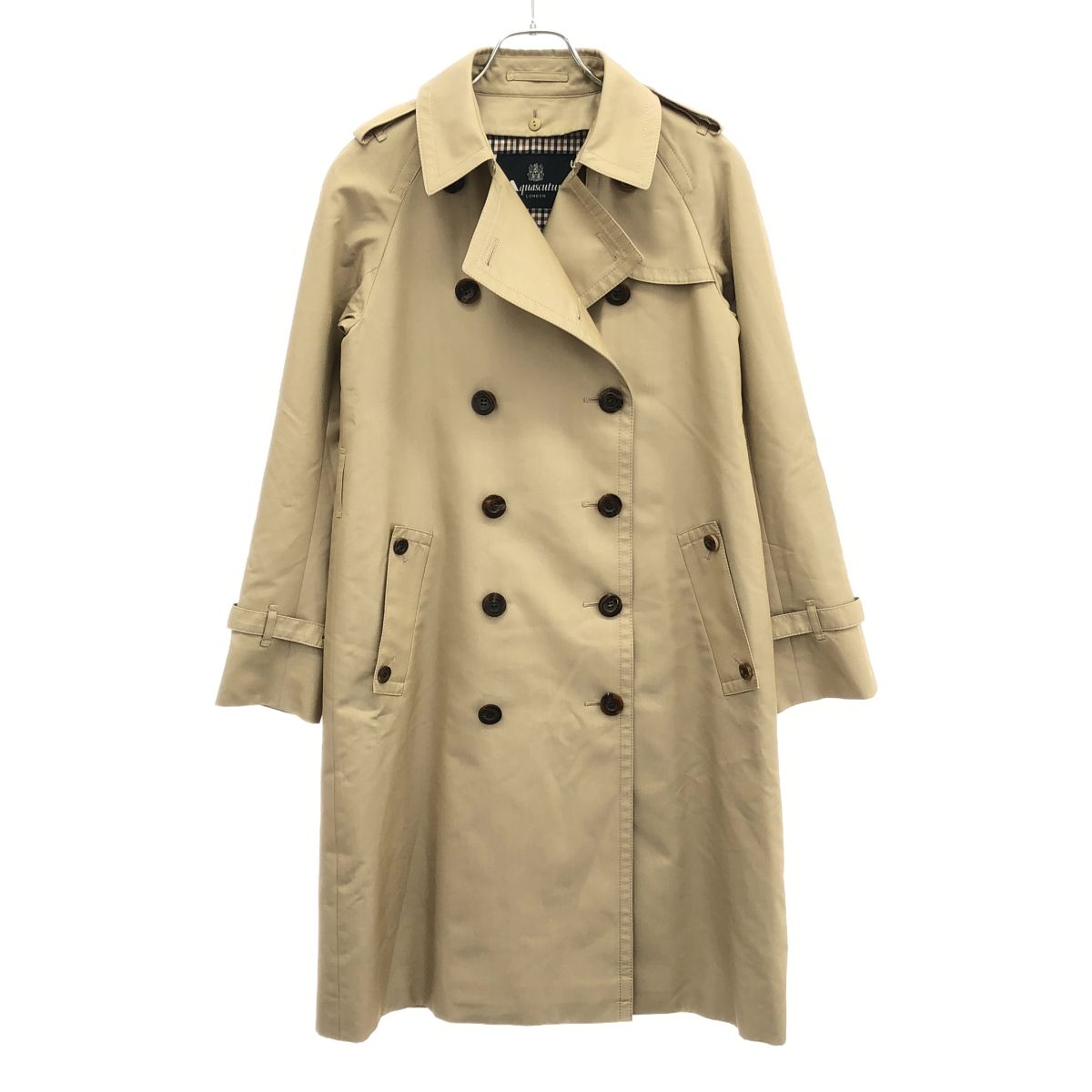 Aquascutum アクアスキュータム ライナー付コットンポリエステル 