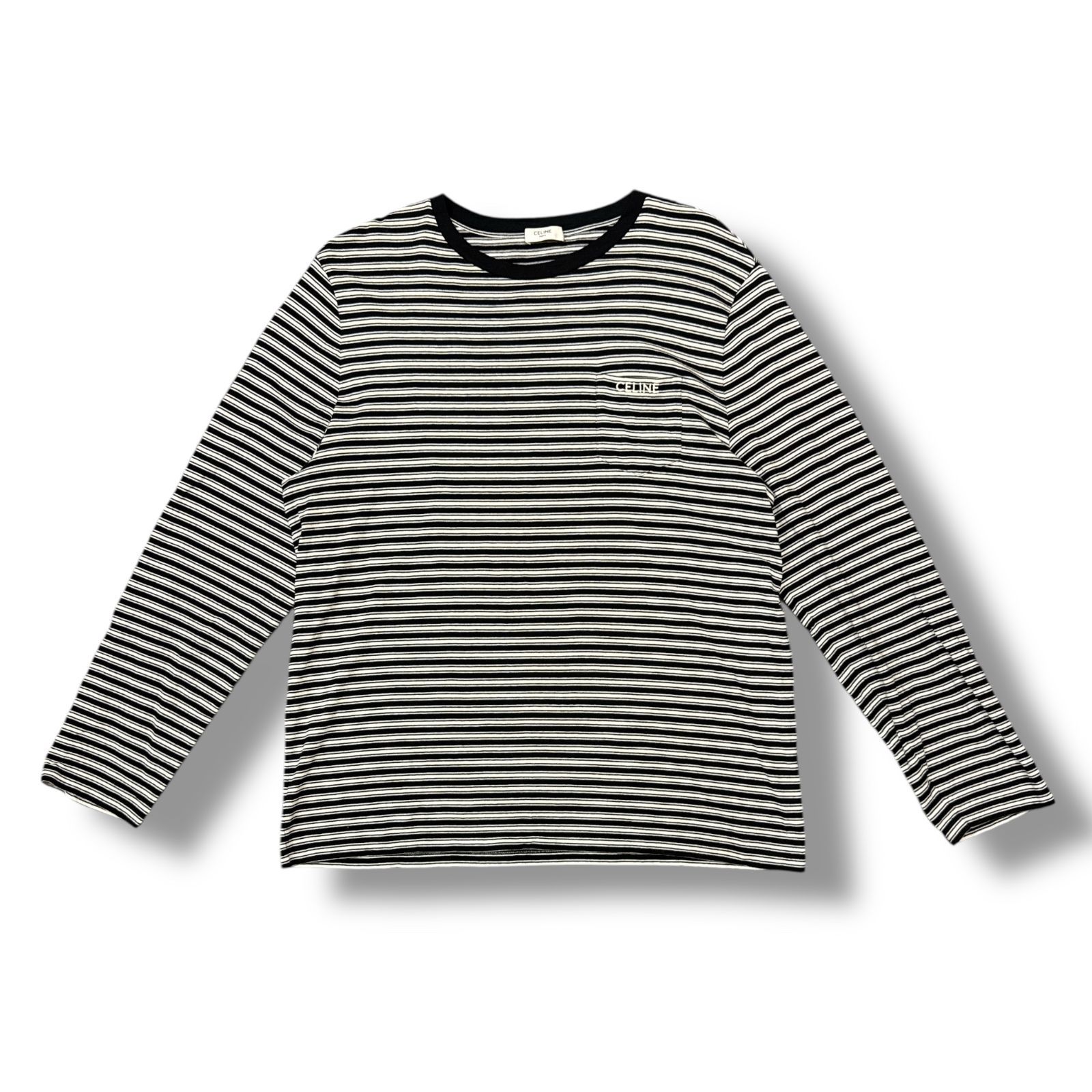 国内正規 CELINE Stripe T-Shirt 長袖 Tシャツ カットソー