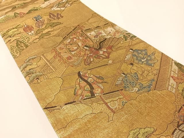 正絹 袋帯 両面 全通 水面と献上 図案 やまと誂製 逸品 正絹 袋帯 両面 全通 水面と献上 図案 やまと誂製 逸品 2025年最新】