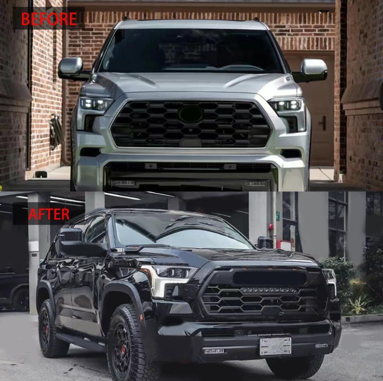 適用されます2025-2025トヨタセコイアSEQUOIA改装TRD PROモデル中網無字母モデル