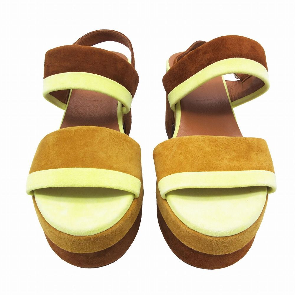 美品 CLERGERIE クレジュリー 厚底 サンダル プラットフォーム