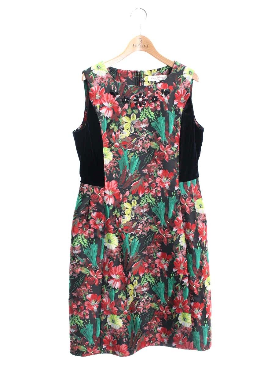 スーパービューティー ワンピース 42 マルチカラー フラワーモチーフ