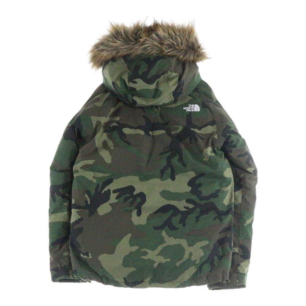 THE NORTH FACE ザノースフェイス NOVELTY ELEBUS JACKET ノヴェルティ エルバスジャケット 迷彩柄 ファー付 ジップアップフーデッドジャケット グリーン ND91535