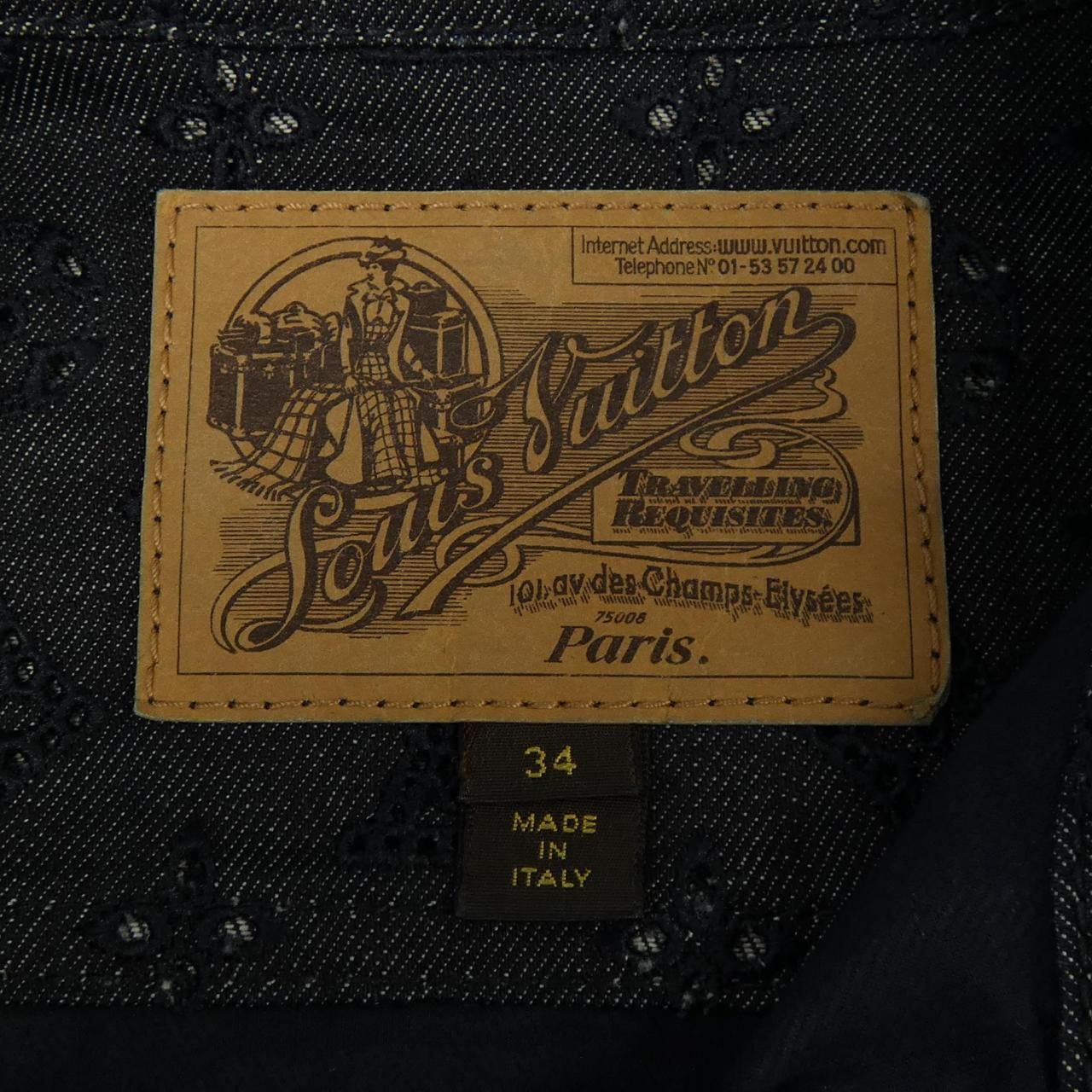 本日のみLouis Vuittonルイヴィトンデニムジャケット38Gジャンブルー