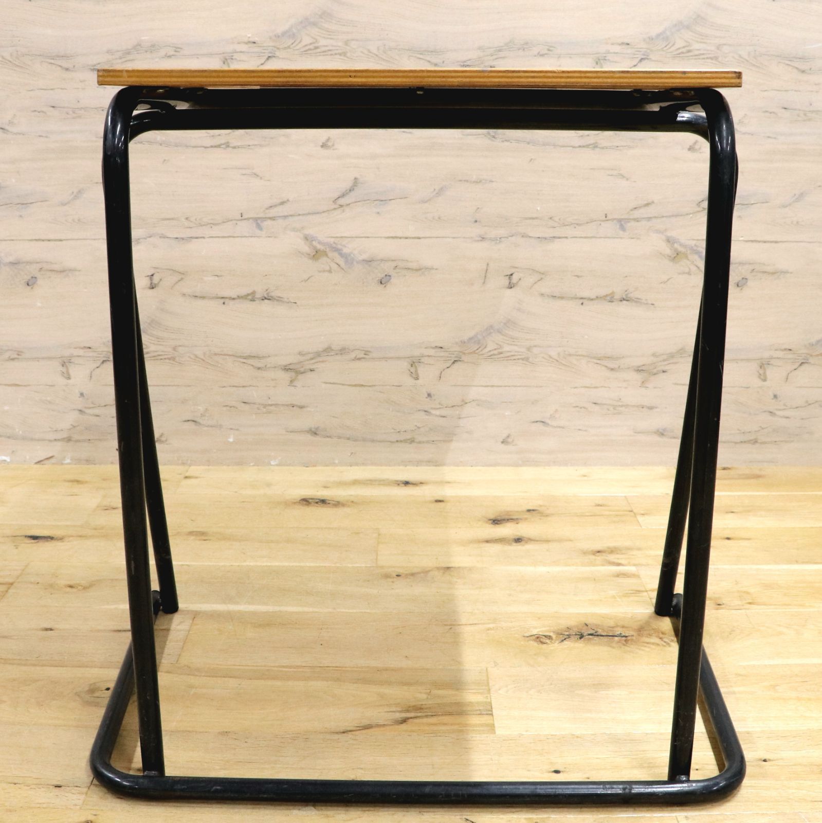 GMIS215C○西洋 イギリス スクールデスク ナチュラル ヴィンテージ 学校机 勉強机 パソコンデスク 簡易テーブル インダストリアル 什器