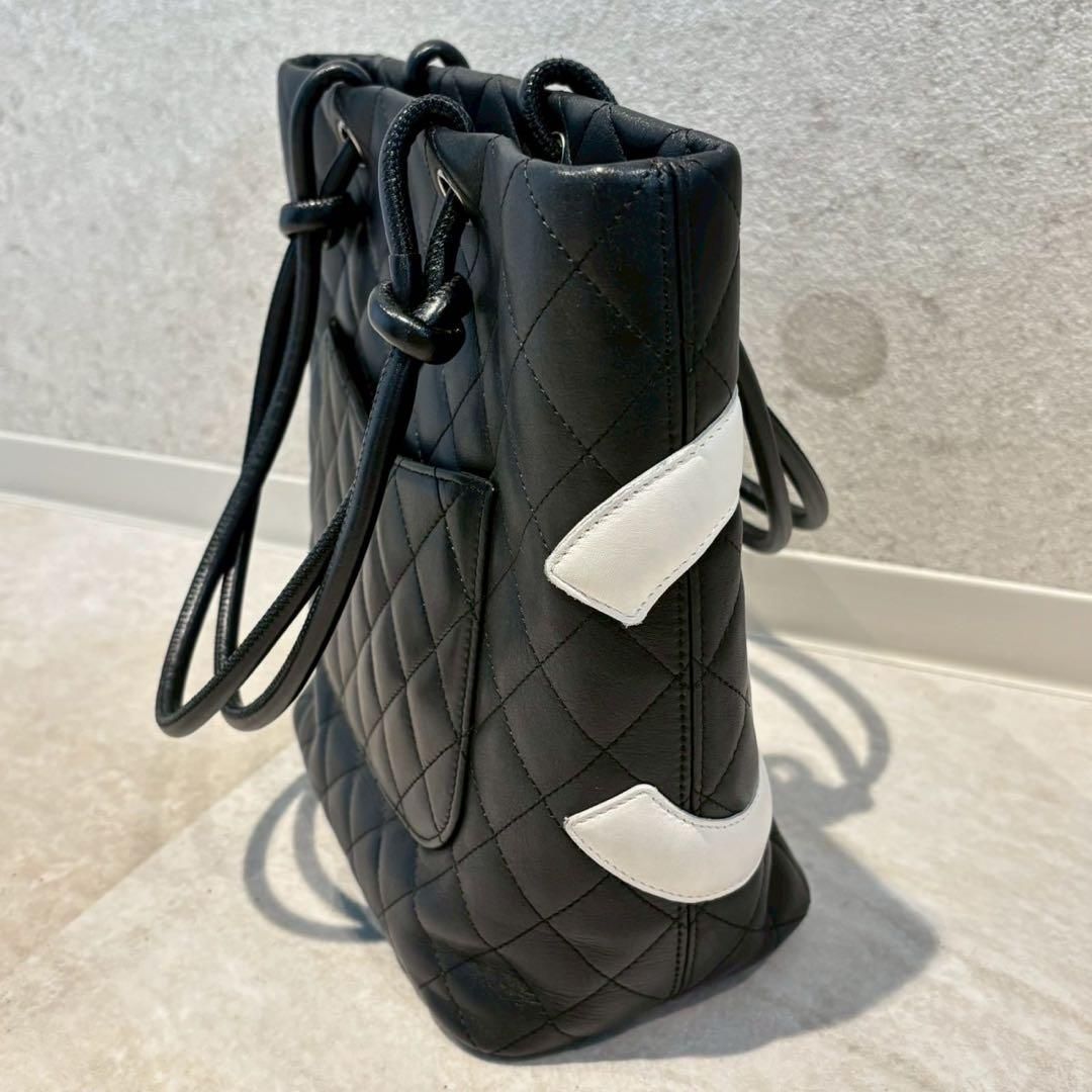 【ミヤビ】CHANELミディアムトートバッグ カンボンライン A25167 カンボンライン ミディアムトート ピンク/ブラック A25167