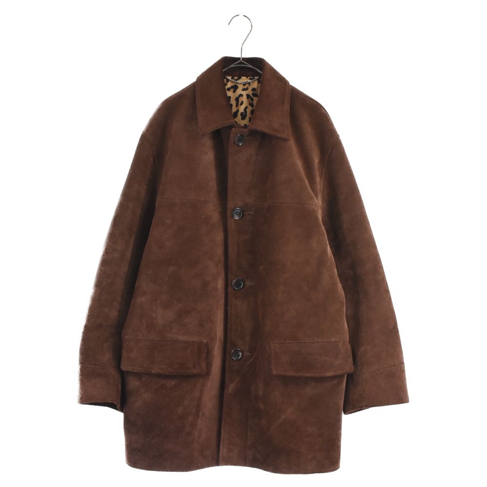 WACKO MARIA (ワコマリア) 22AW LEATHER COAT カウハイドスウェード レザーコート ブラウン 22FW-WMO-CO08  - メルカリ