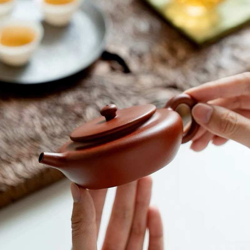 急須□朱泥 1997 後手茶器茶瓶 紫砂壺 煎茶器 茶壷 古玩 唐物