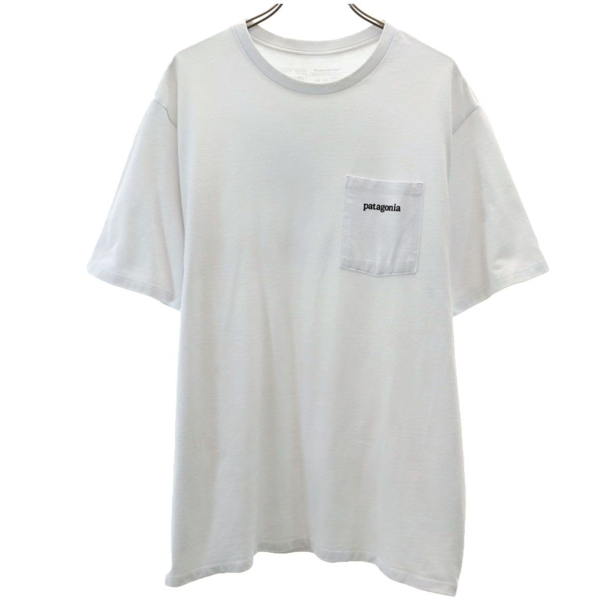 patagonia パタゴニア 半袖 Tシャツ S ホワイト アウトドア STY38511SP20 メンズ 古着