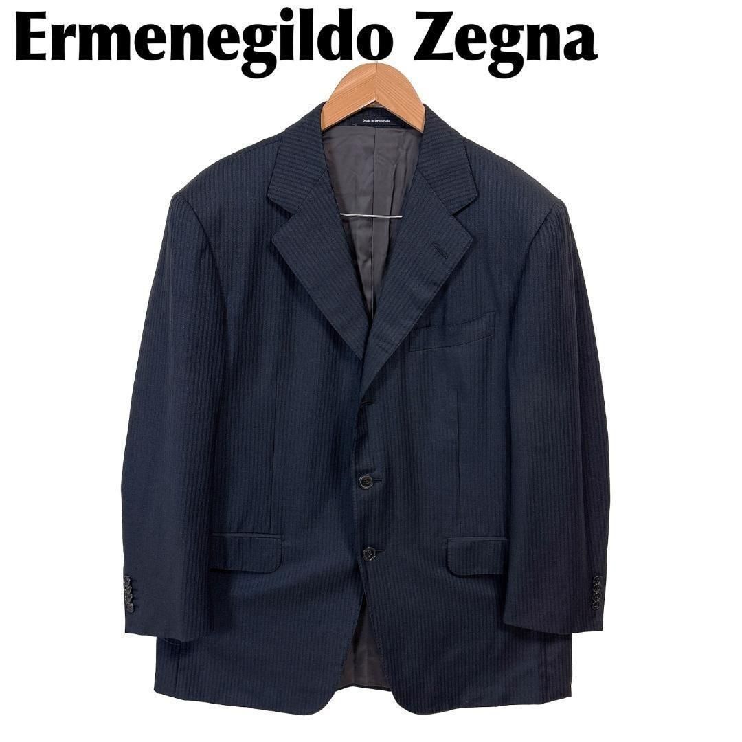 Ermenegildo Zegna テーラードジャケット ウール 50C 黒