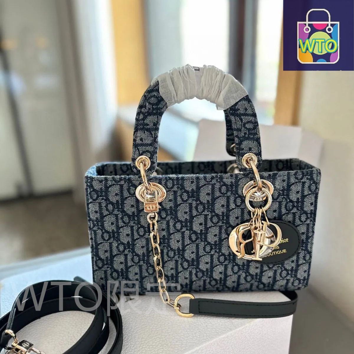 【ブラックで統一されたエレガントさ♡】DIOR ハンドバッグ 美品☆Dior☆ Lady ショルダーバッグ ハンドバッグ|本日限定