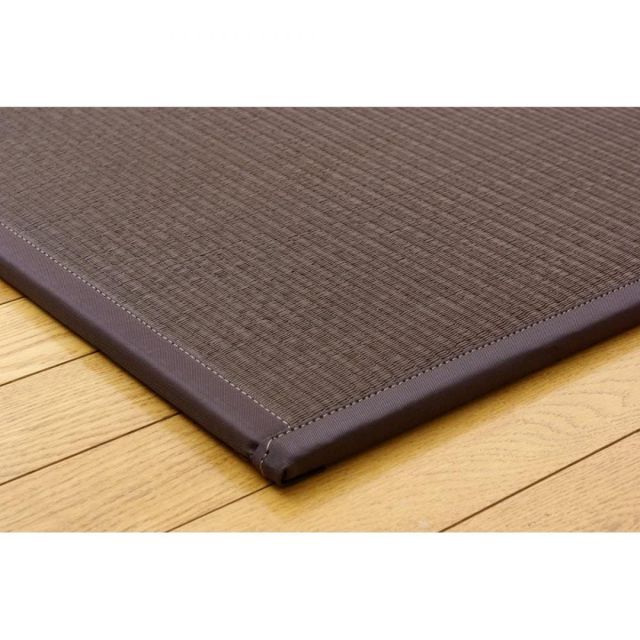 イケヒコ い草ラグ 置き畳 ユニット畳 PP 軽量タイプ スカッシュ ブラウン 82×82×1.7cm 9枚1セット