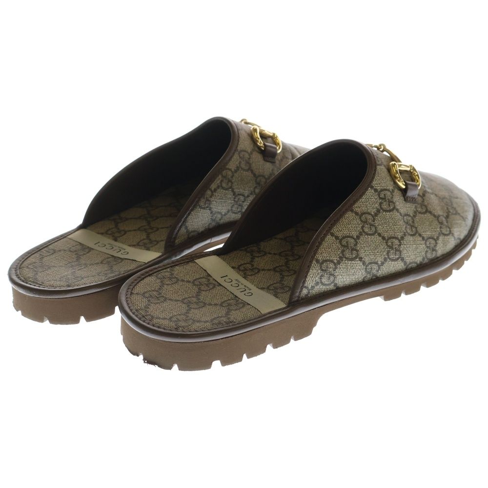  GUCCI グッチ GGスプリーム ホースビット サンダル ミュール ブラウン 655571 サンダル 靴