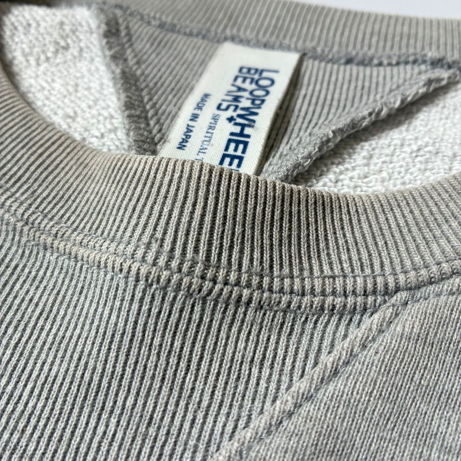 LOOPWHEELER BEAMS+ 両V スウェット トレーナー S グレー LOOPWHEELER トレーナー スウェット × BEAMS PLUS / 別注 Super