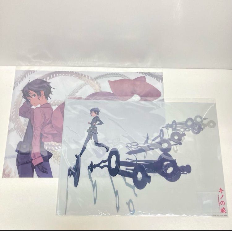 キノの旅 くじ引き堂 クリアポスター B賞 2枚 キノの旅 キノ A3クリアポスター 2枚セット オンラインくじ2024 B賞