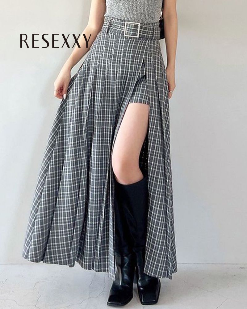 RESEXXY リゼクシー ワイドプリーツレイヤードフ スカート 152550806601