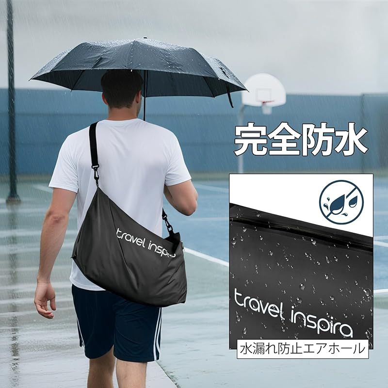 旅行用圧縮袋収納 電動ポンプ 22 L大容量 50 スペース節約 3 WAY TPU防皺素材 完全防水防塵 軽量 3泊分収納 旅行用 長期保管 ブラック 1