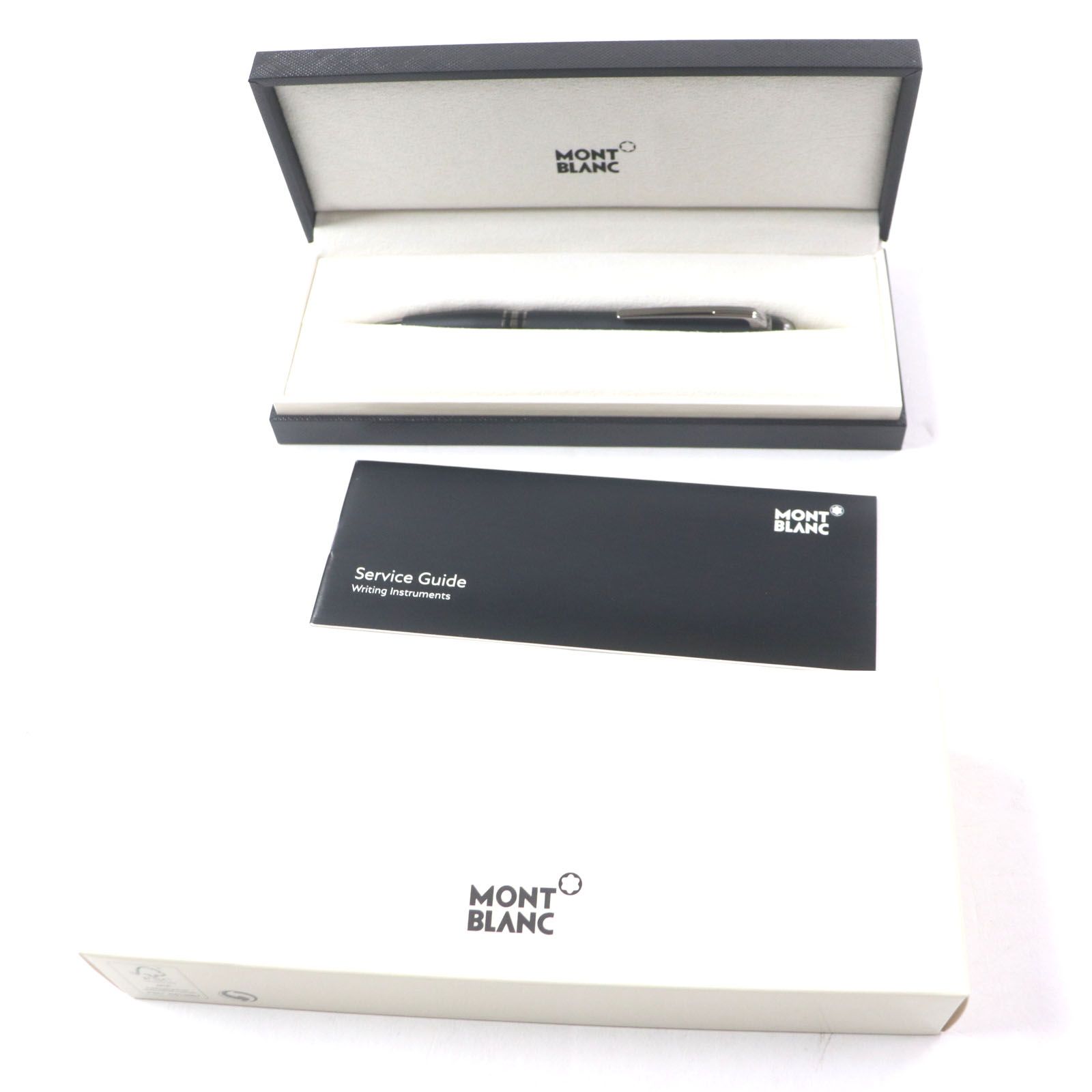MONTBLANC - 極美品▼MONTBLANC モンブラン 126362 スターウォーカー ウルトラブラック プレシャスレジン ホワイトスター ツイスト式 ボールペン マットブラック シルバー 箱・ケース付き ドイツ製 メンズ 筆記確認済み 極美品▽MONTBLANC モンブラン 126362 スターウォーカー