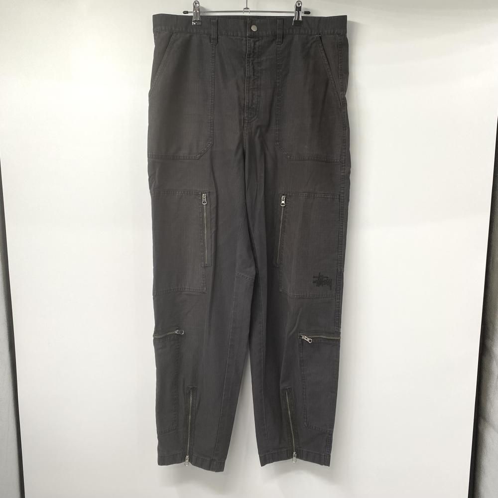 STUSSY FLIGHT PANT PIG DYED グレー サイズ34 パンツ ステューシー 17