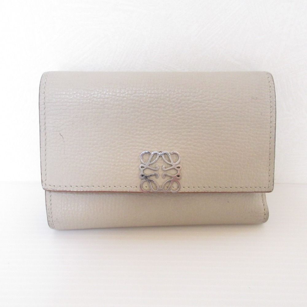 良品 LOEWE ロエベ アナグラム バーティカル スモール コンパクト