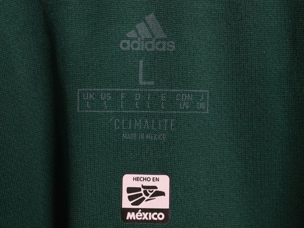 adidas - アディダス メキシコ 代表 サッカー ユニフォーム メンズ M 正規品 2018 ワールドカップ モデル 当時物 レプリカ オフィシャル Tシャツ 緑 お得なクーポン配布中!】 アディダス メキシコ 代表 サッカー