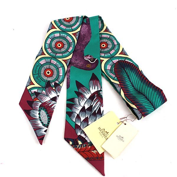 エルメス ツイリー スカーフ ネクタイ 新品同様 レディース 美品  