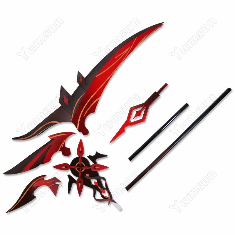 即納即発送】赤月のシルエット 原神 召使 アルレッキーノ