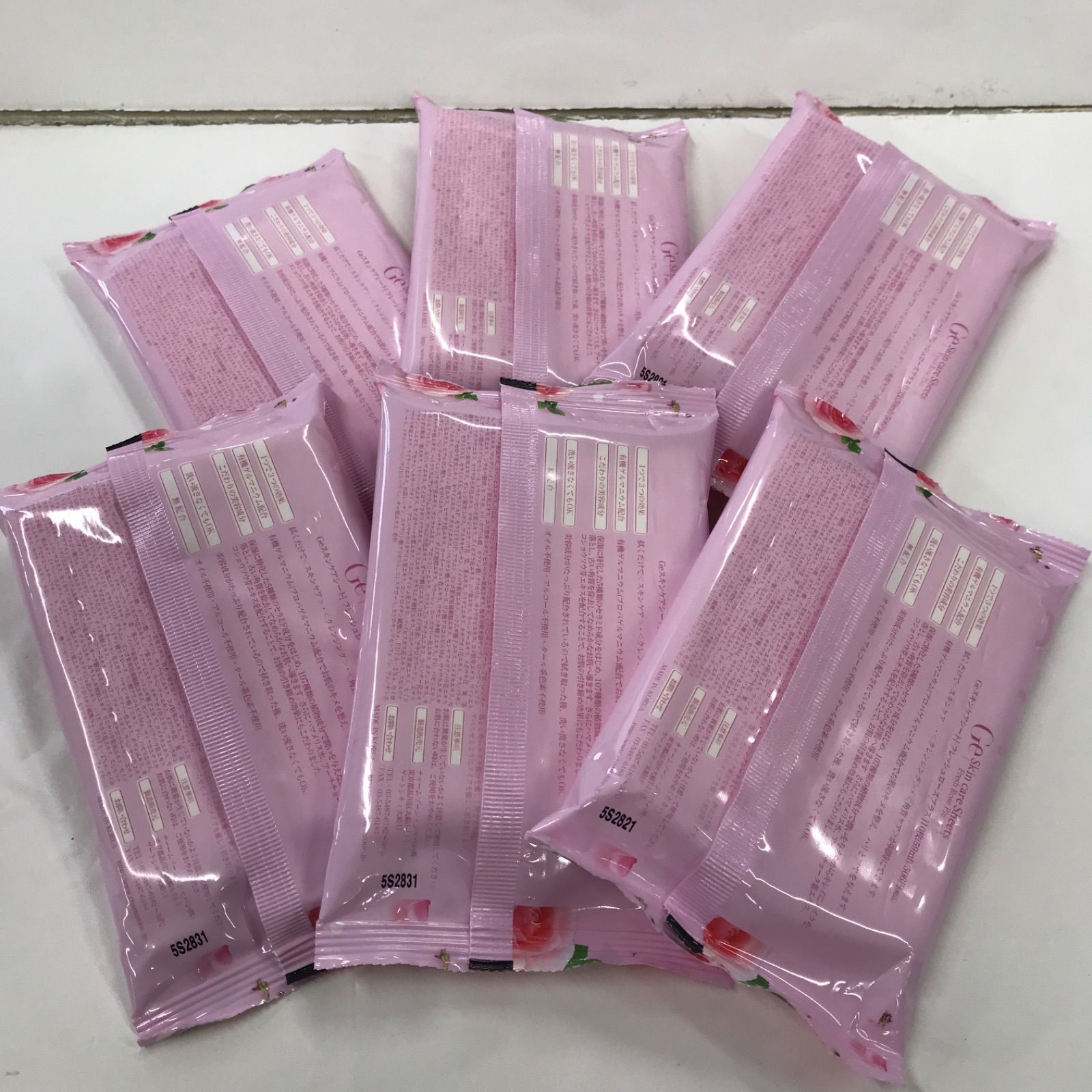 Geスキンケアシート フレッシュローズプラス 60枚✕2＋10枚✕4 計160