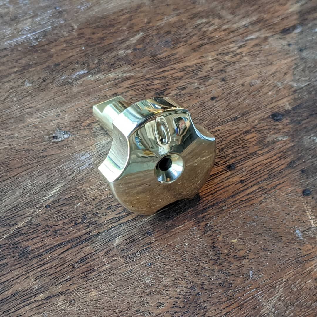 真鍮製ガソリンコックノブ ラビットスクーター