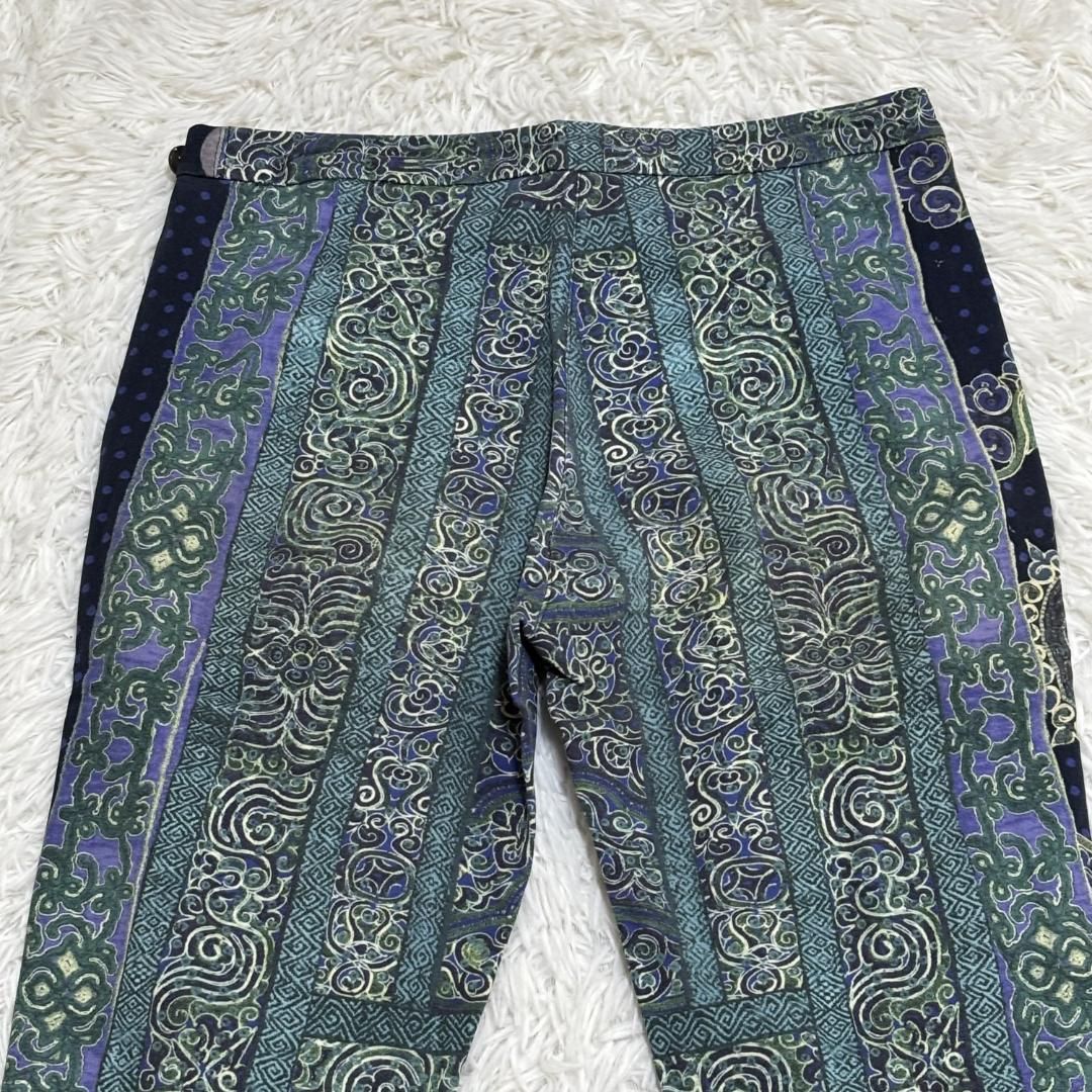 ペイズリーストレッチパンツ 1