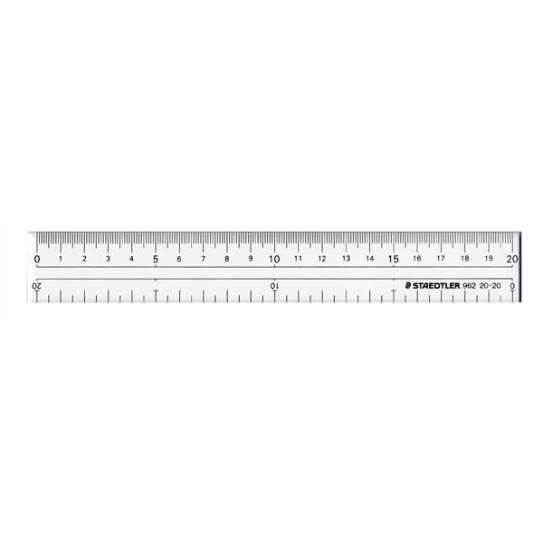 (まとめ）ステッドラー日本 直線定規両側メモリ付き２０ｃｍ 962 20-20 【×30セット】