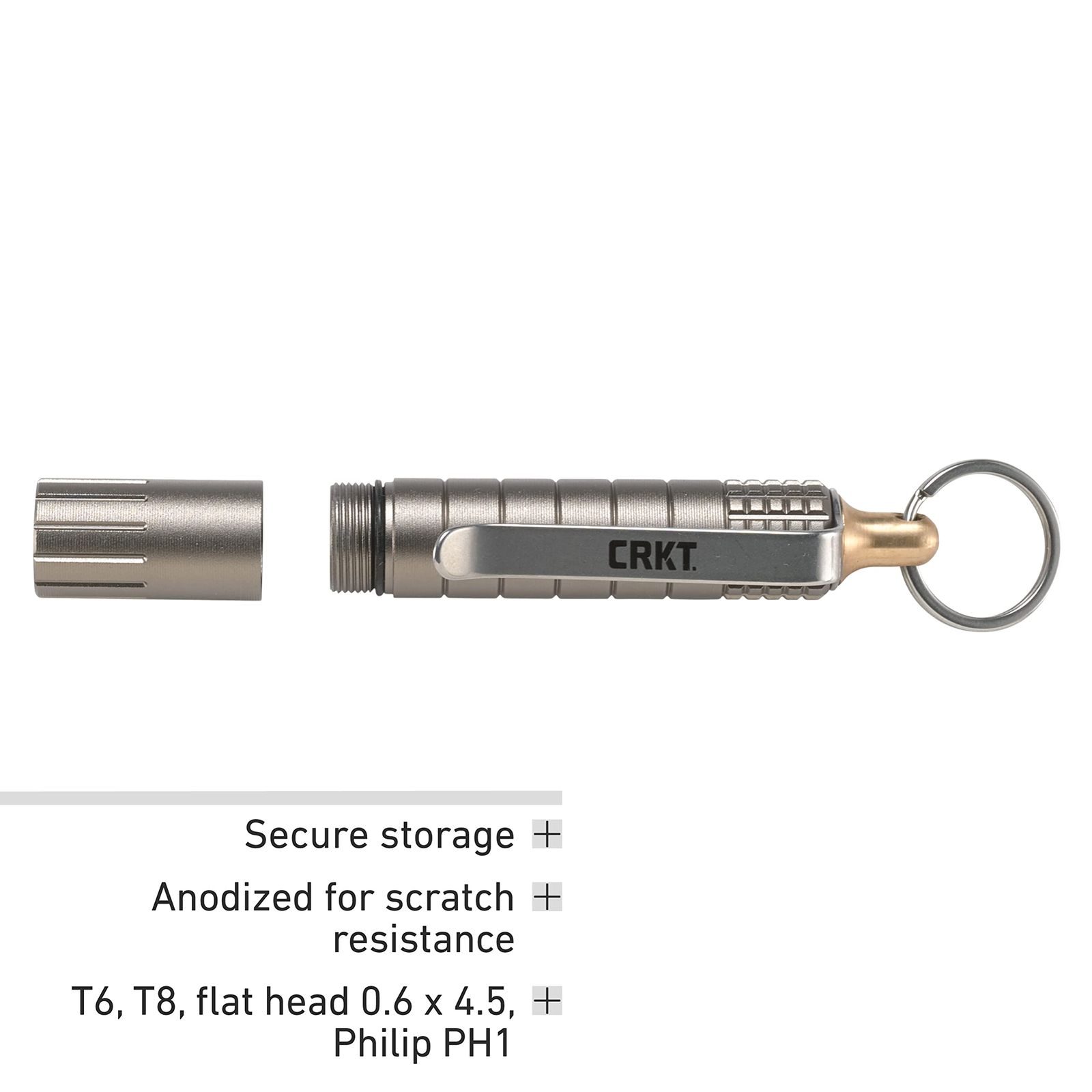 CRKT ポケットドライバースタッシュツール コンパクト-軽量 日常運搬 アルマイトハンドル 4ビット付き 9912 HRDEVELOPMENT_JP