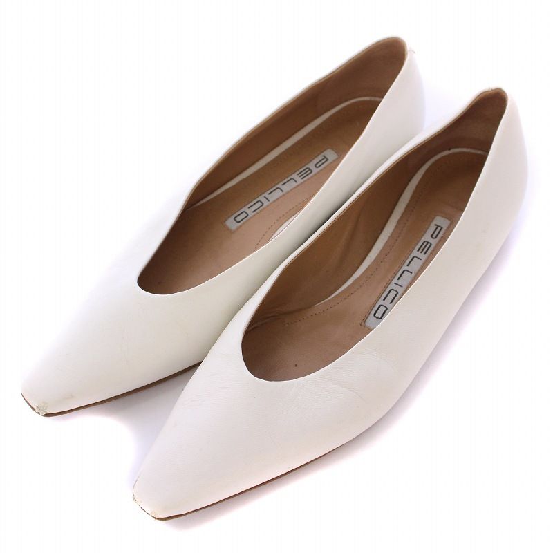 PELLICO ペリーコ ビジュー パンプス 白 ホワイト サイズ37 PELLICO ペリーコ ビジュー パンプス 白 ホワイト サイズ37 PELLICO