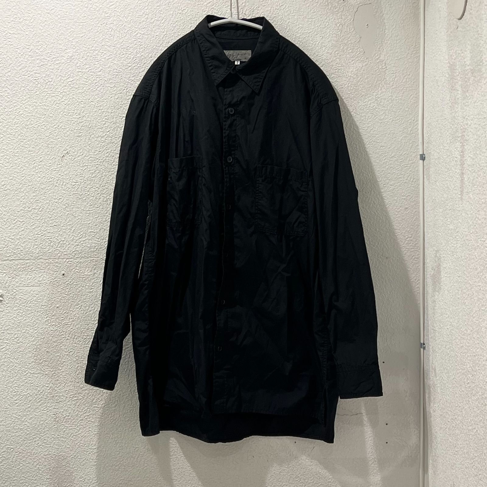 Yohji Yamamoto POUR HOMME ヨウジヤマモトプールオム 環縫いコットンブロードシャツ hh-b02-001 size2  【表参道t09】