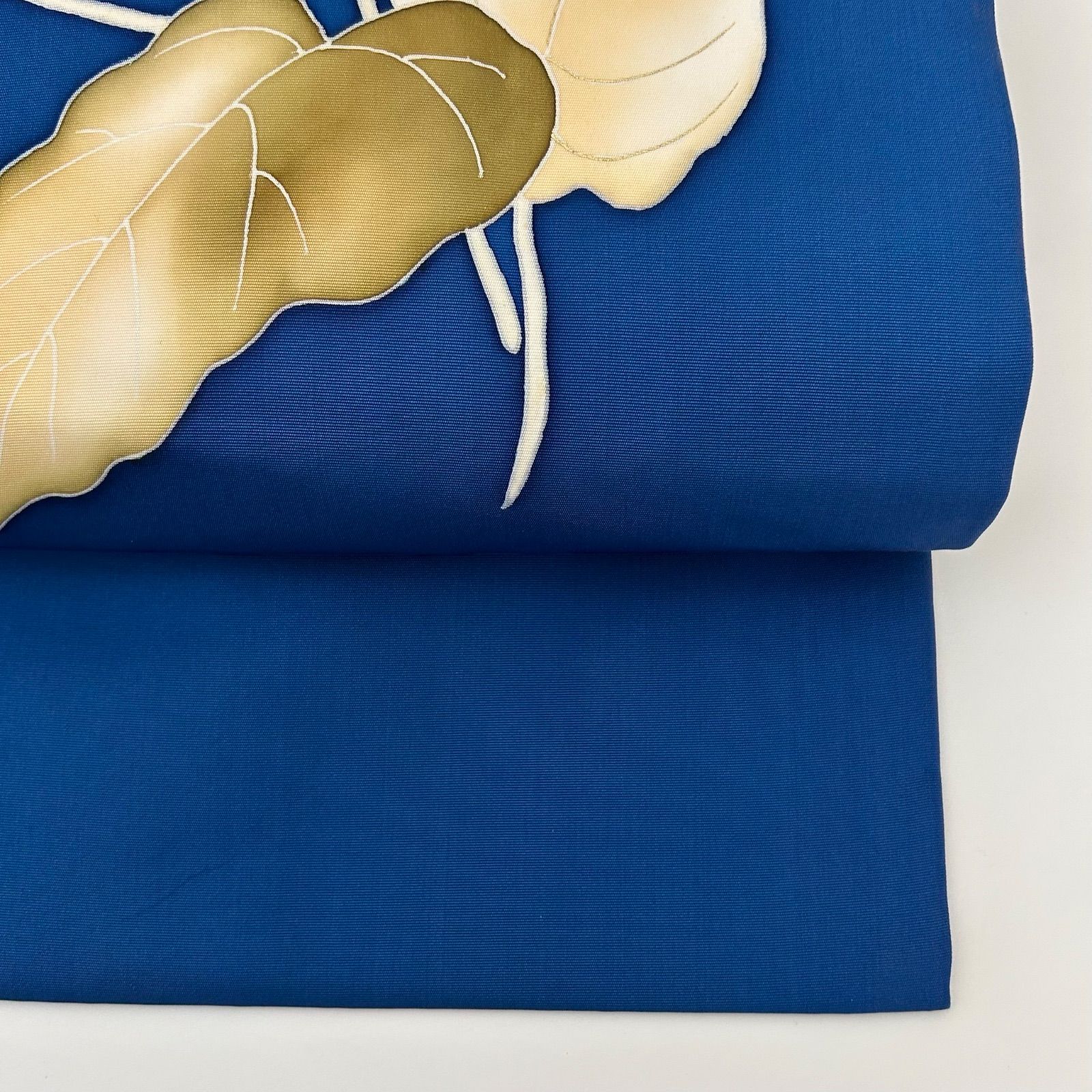 名古屋帯 塩瀬 正絹 青地 素敵な染め 九寸 MA-397 - メルカリ